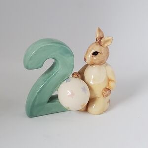 Vintage Royal Doulton Childhood Memories Birthday Bunnykins #2 Figurine 2004